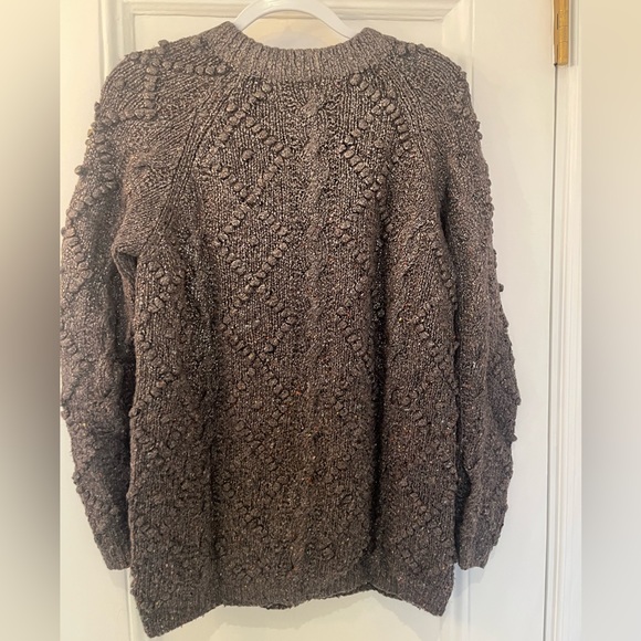 Tory Burch Shawn Metallic Cable Knit Sweater - Picture 4 of 6